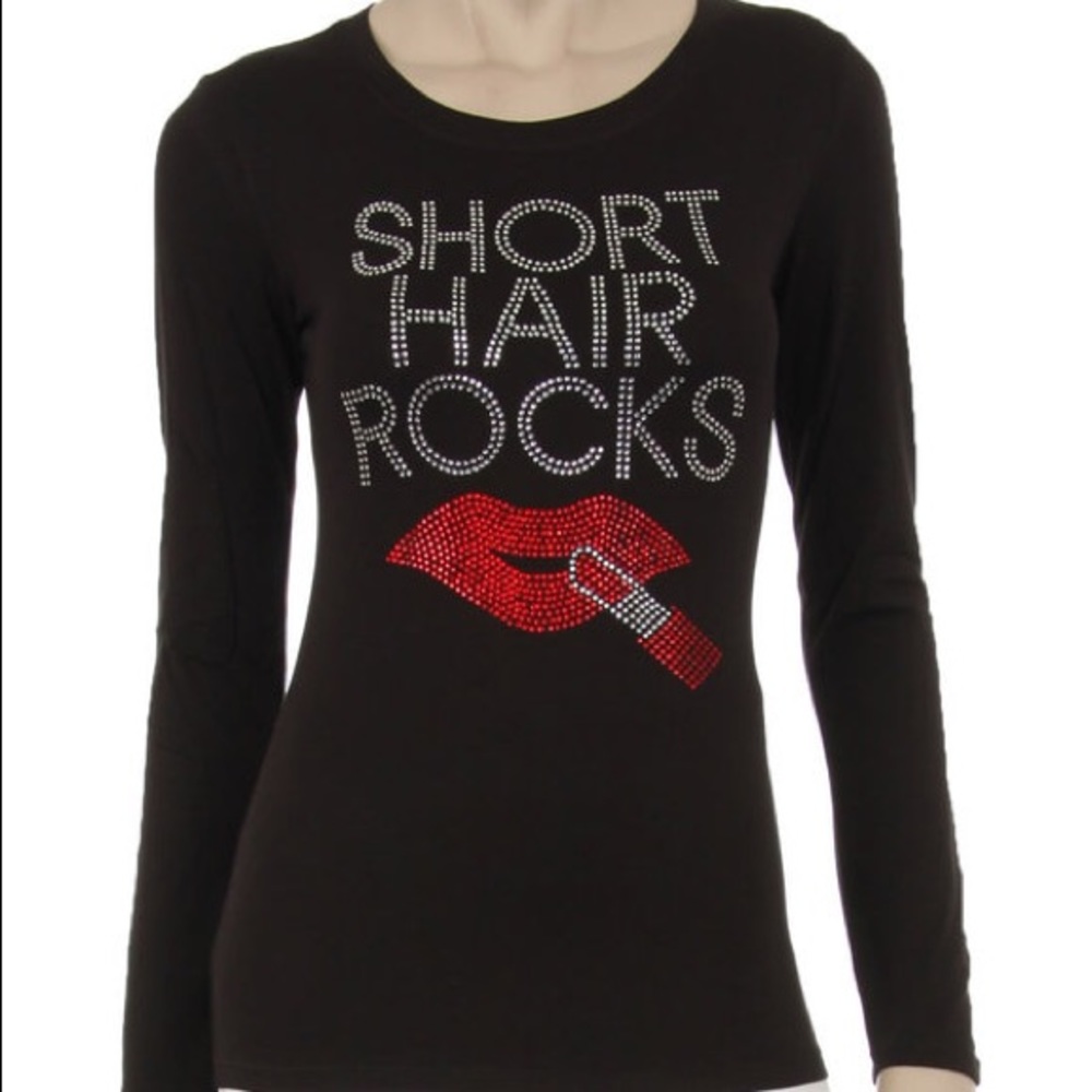 Short Hair Rocks Top - Picture 1 of 1